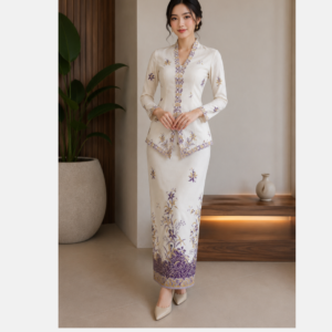 Kebaya Batik Premim Katun primisima 60 violet